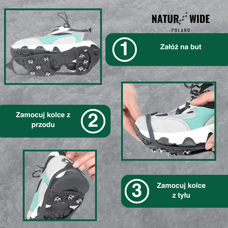 Antypoślizgowe Raki na Buty – Pewna Trakcja na Lodzie i Śniegu