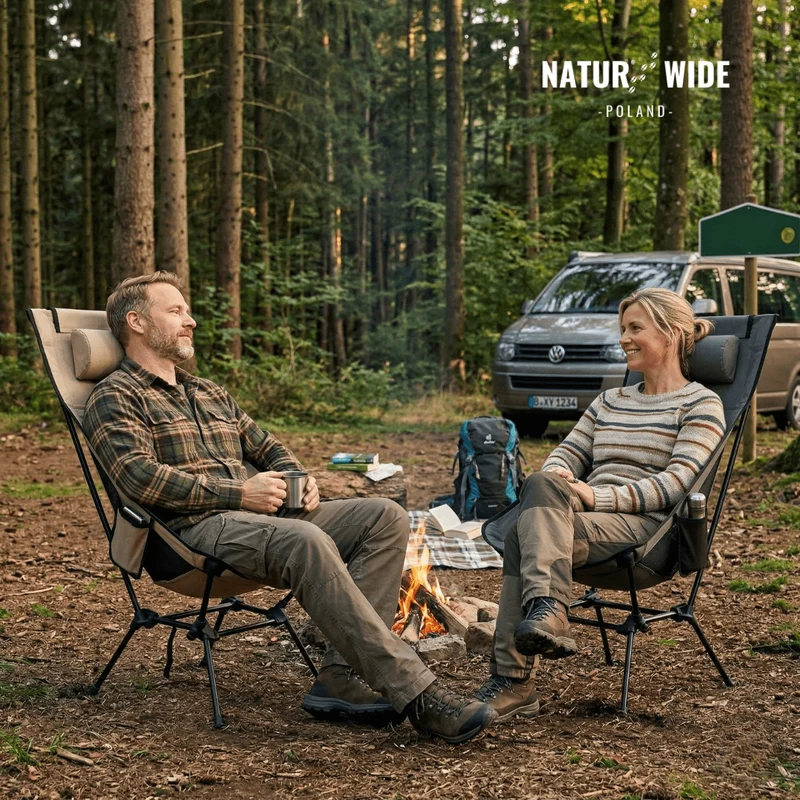 Składane Krzesło Kempingowe Naturwide – Przenośne i Wygodne