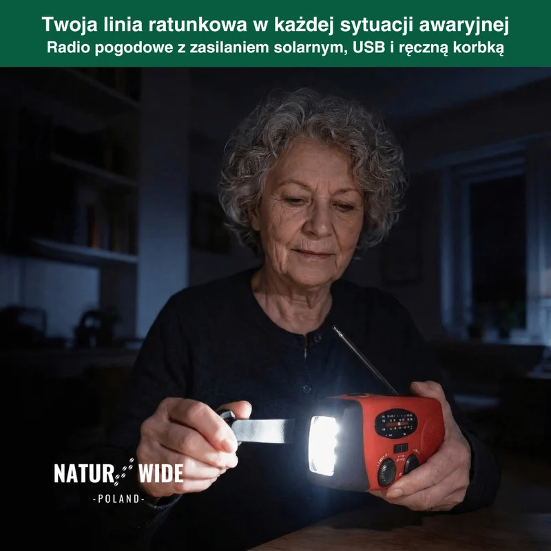 Wielofunkcyjne Radio Awaryjne – Solarne, Dynamo i Powerbank