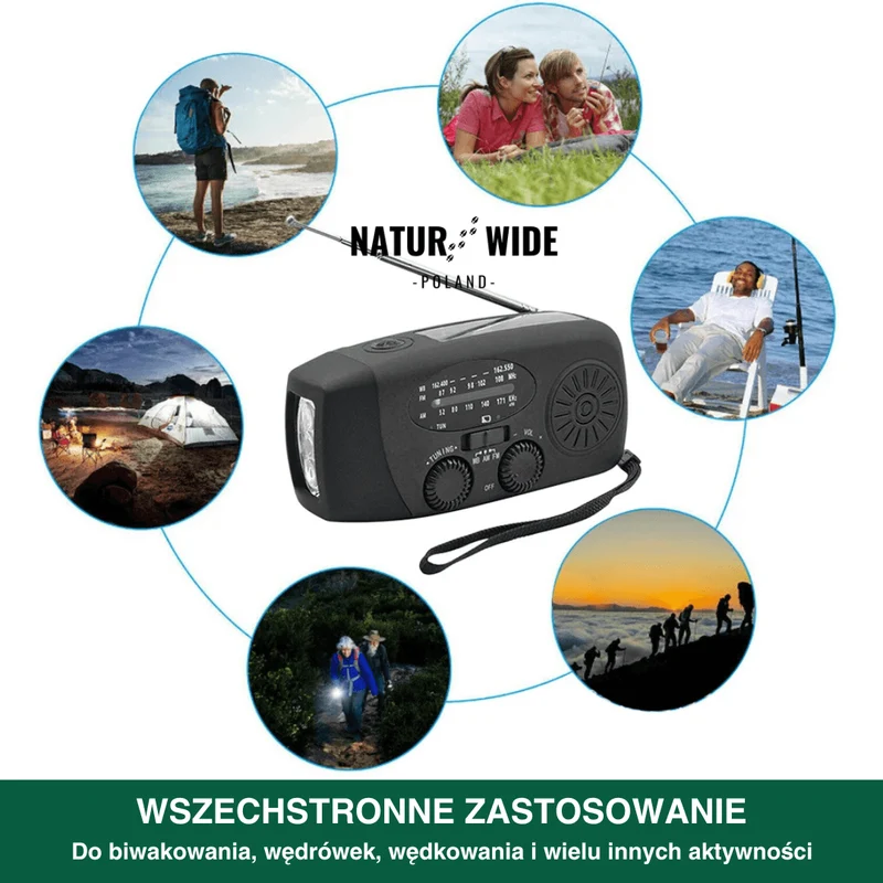 Wielofunkcyjne Radio Awaryjne – Solarne, Dynamo i Powerbank
