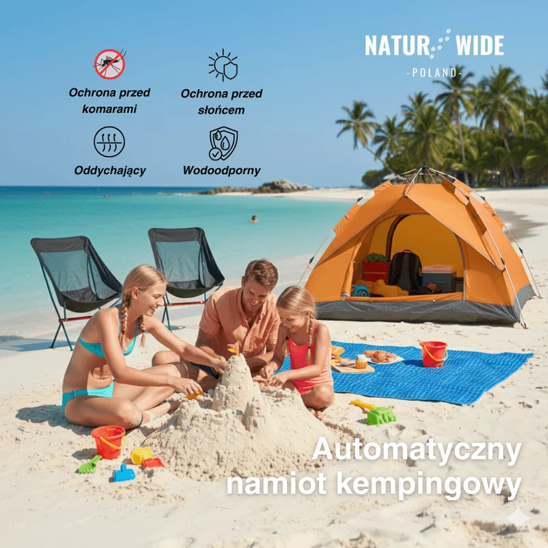 Namiot Outdoor Naturwide – Automatyczny Rozkład w 3 Sekundy