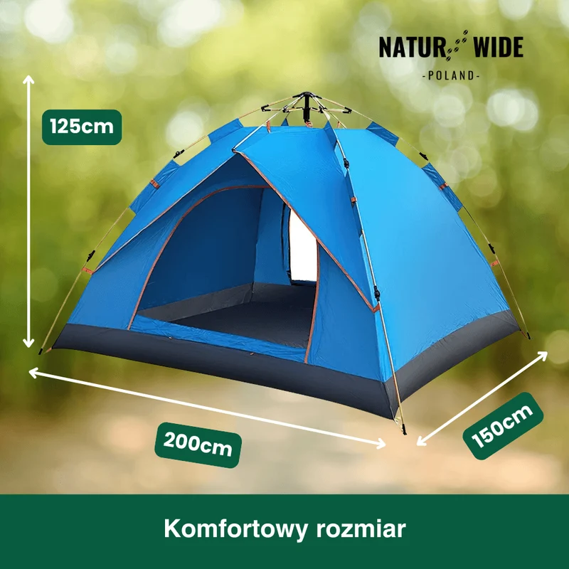 Namiot Outdoor Naturwide – Automatyczny Rozkład w 3 Sekundy