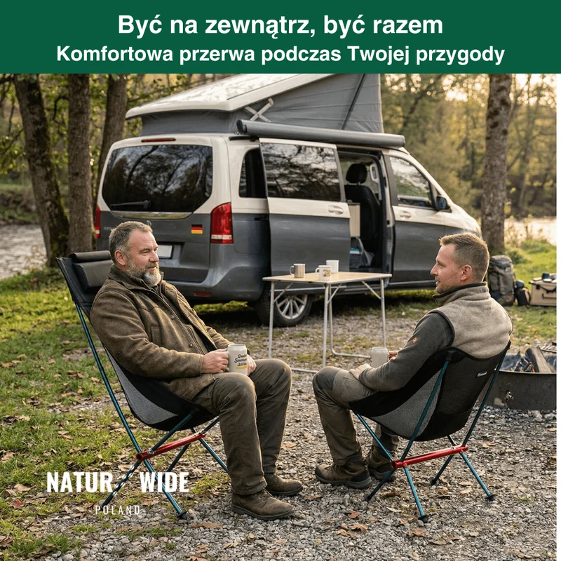 Naturwide Składane Krzesło Kempingowe Pro – Ultralekkie