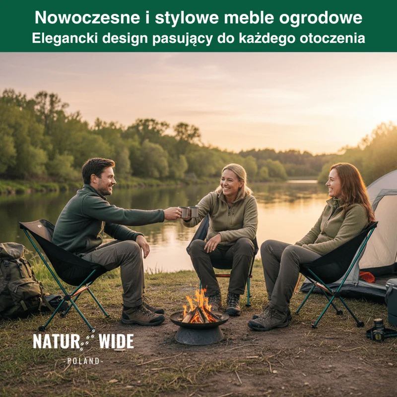Naturwide Składane Krzesło Kempingowe Pro – Ultralekkie