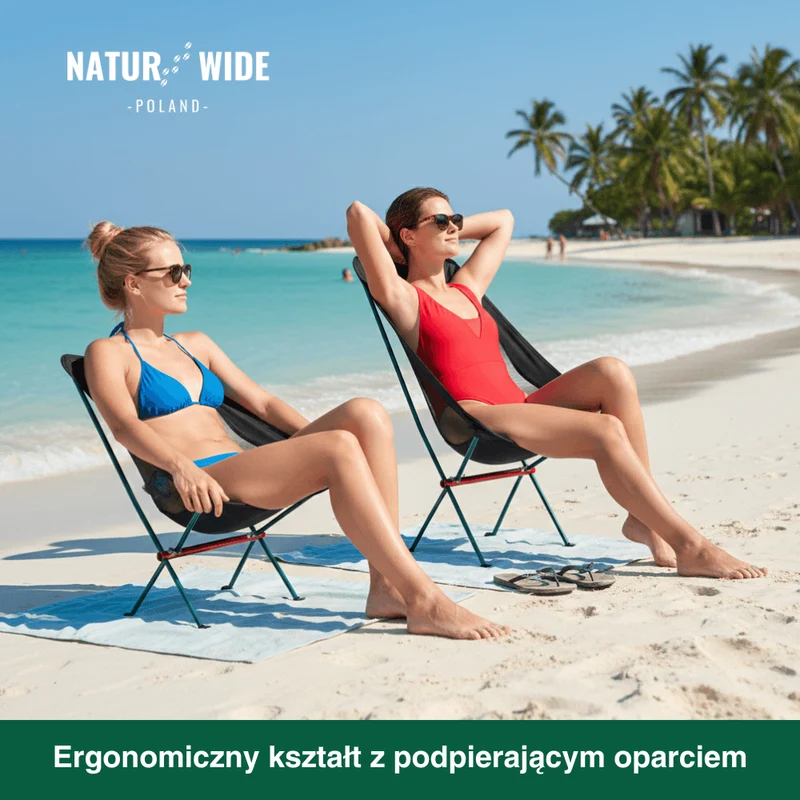 Naturwide Składane Krzesło Kempingowe Pro – Ultralekkie