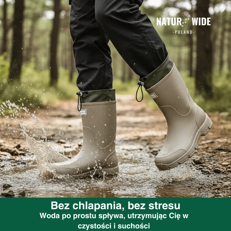 Uniwersalne Wodoodporne Buty Outdoor – Antypoślizgowe z Trwałego PVC
