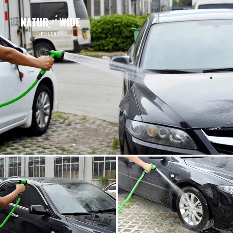 AquaFlex Pro – Elastyczny Wąż Ogrodowy z 8 Funkcjami Natrysku