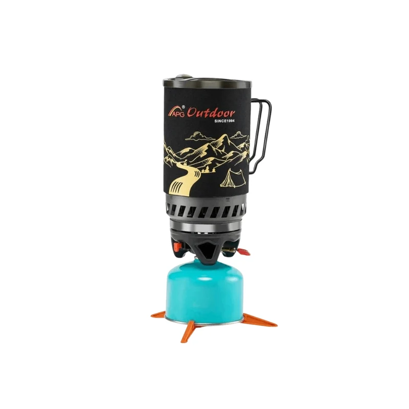 Portable 1.4L Camping Stove & Pot Cooking System