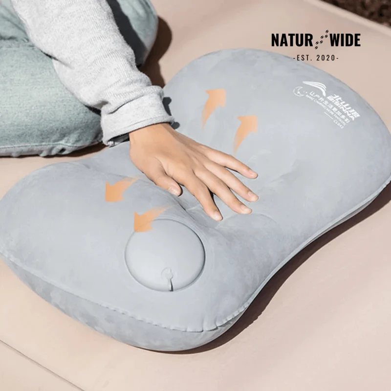 Ultralight Press-to-Inflate Camping Travel Pillow