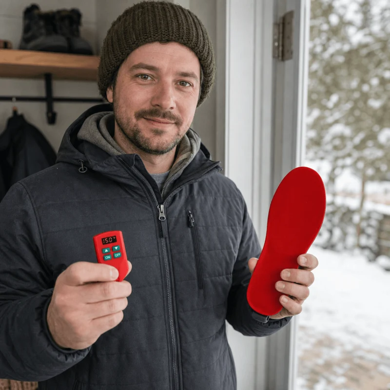 Trim-to-Fit USB Electric Heated Shoe Insoles