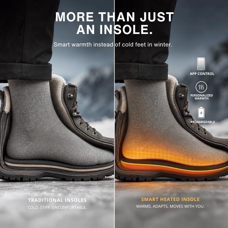 App-Controlled Smart Rechargeable Heated Insoles