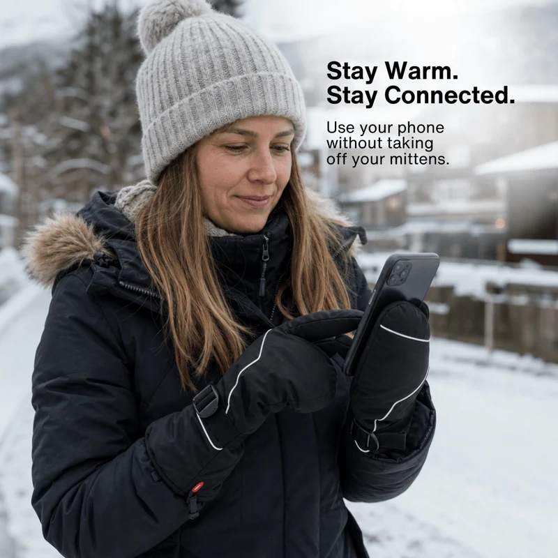 Rechargeable Waterproof Electric Heated Winter Mittens