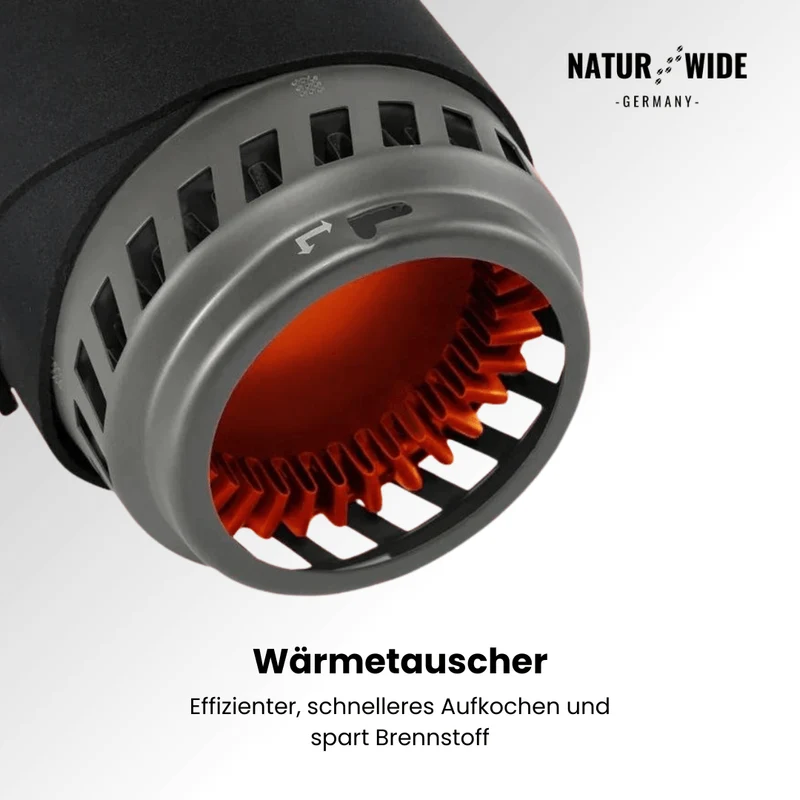 Tragbares 1400ml Camping-Kochsystem mit Gaskocher