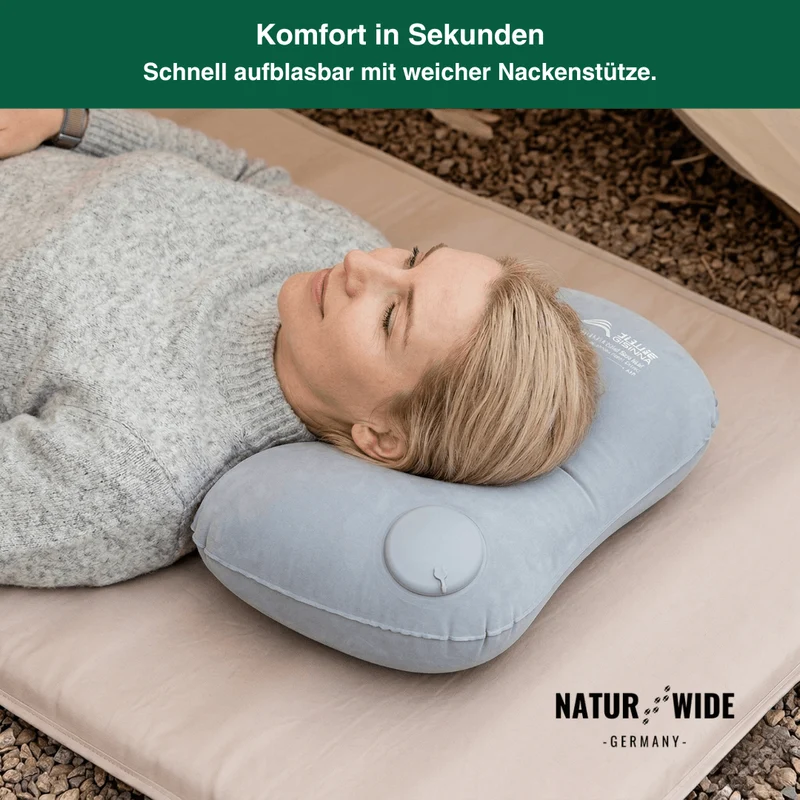 Ultraleichtes Pump-Reisekissen für Camping & Reisen