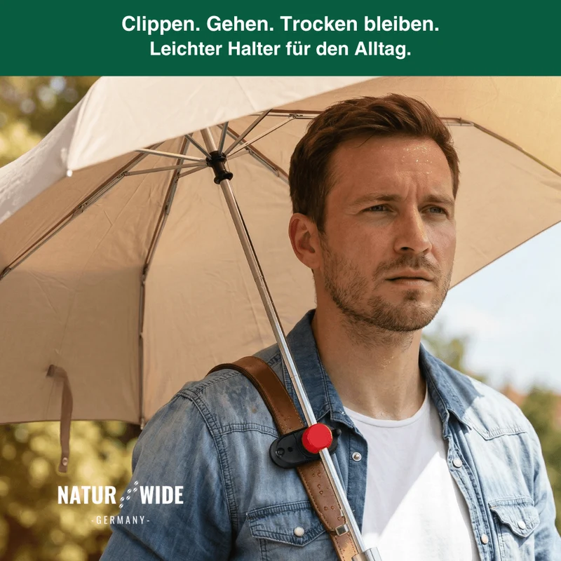 Freihändiger Rucksack-Regenschirmhalter Clip