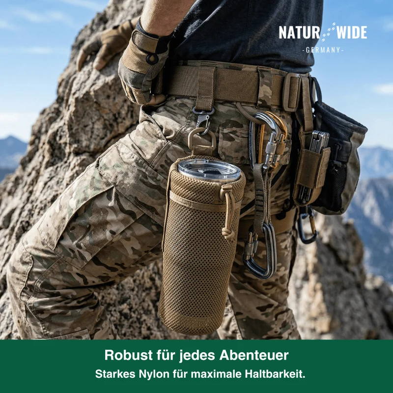 Taktische MOLLE Faltbare Wasserflaschen-Tasche