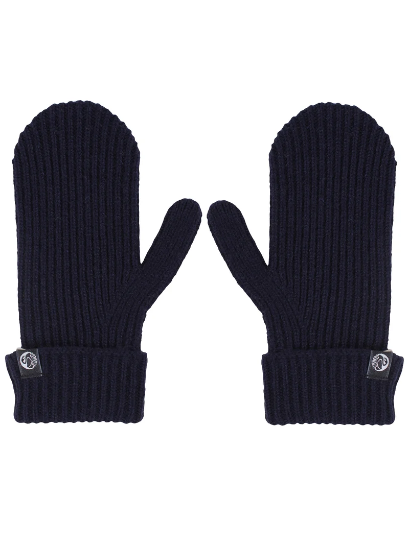 Danedolly Wool Mittens Dark Navy