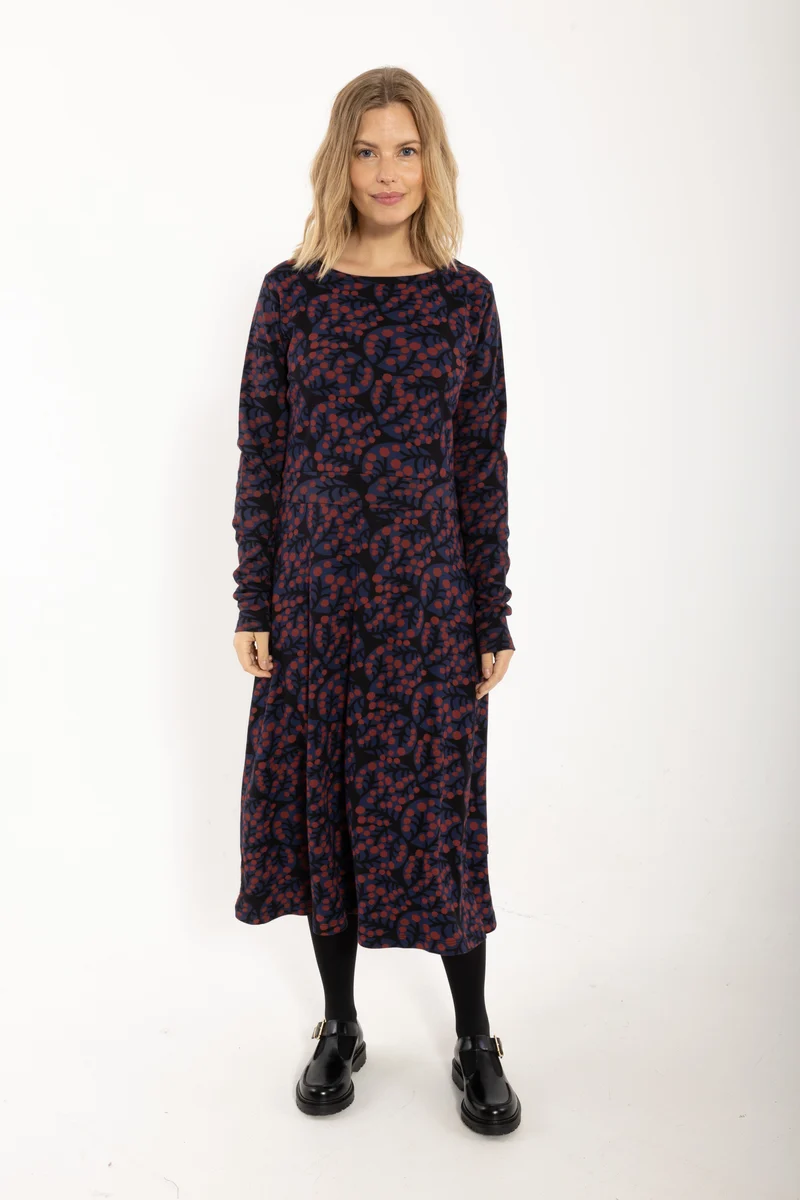 Daneviborg LS Interlock Dress Black MACRO MICRO