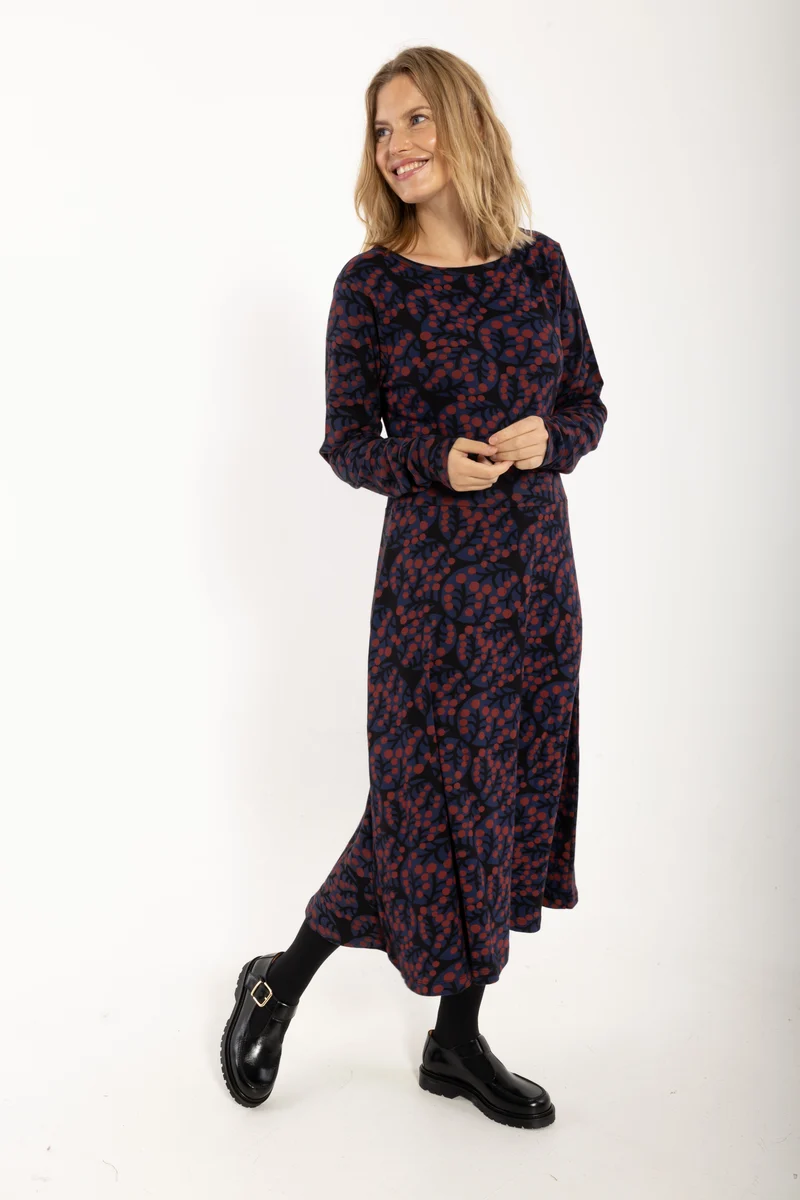 Daneviborg LS Interlock Dress Black MACRO MICRO