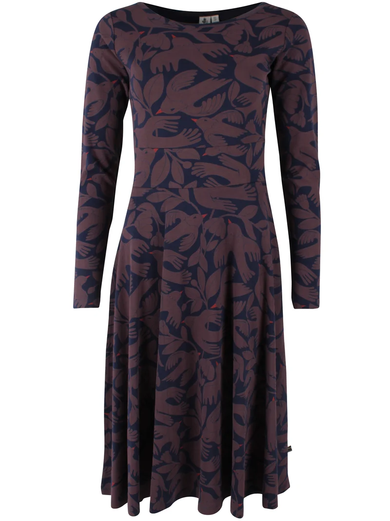 Danesigrid Interlock Dress Dark Navy/Mauve BIRDIEUP