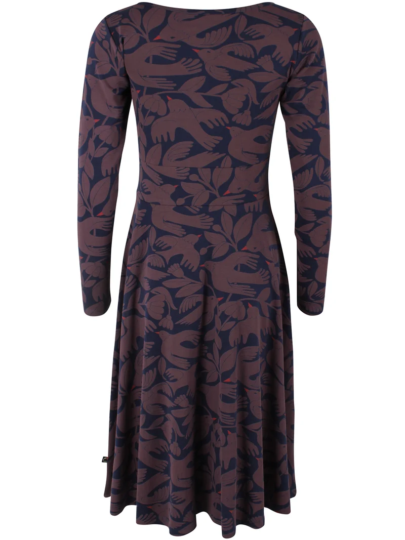 Danesigrid Interlock Dress Dark Navy/Mauve BIRDIEUP
