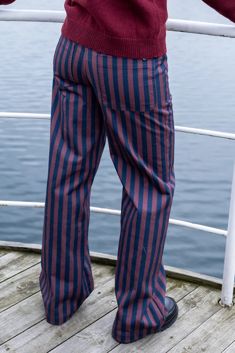 Danedaisy Stretch Canvas Pants Grey Plum/Dark Navy