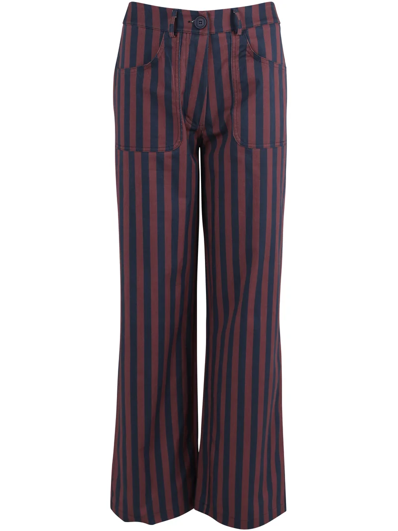Danedaisy Stretch Canvas Pants Grey Plum/Dark Navy