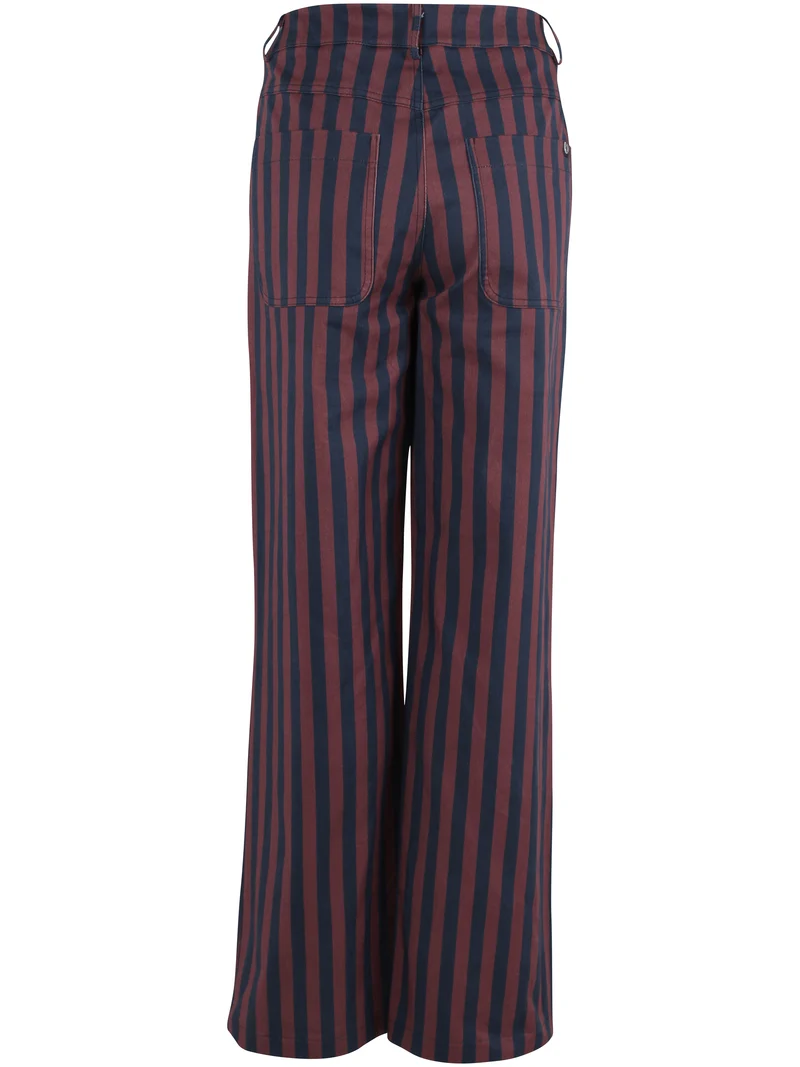 Danedaisy Stretch Canvas Pants Grey Plum/Dark Navy