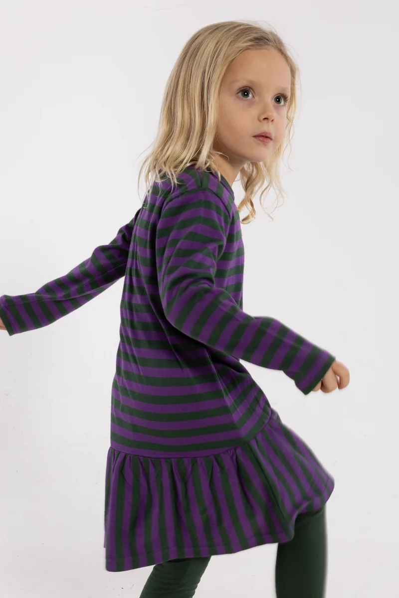 Daneseahorse Modal Dress Dark Forest/Purple FREJA (Glitter)