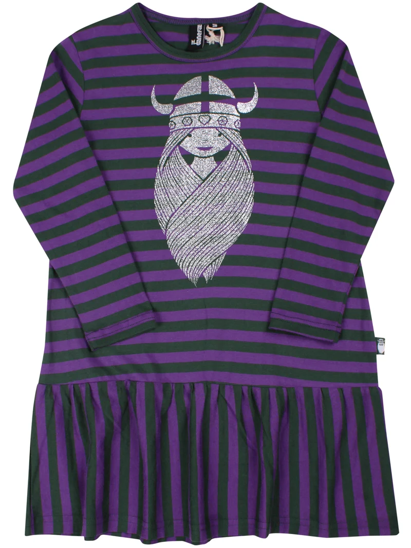 Daneseahorse Modal Dress Dark Forest/Purple FREJA (Glitter)