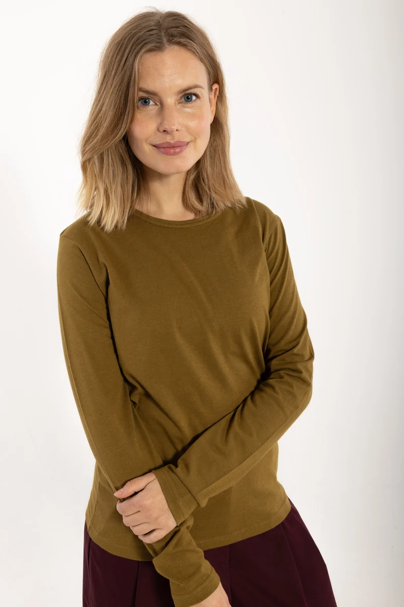 Danejubii Modal Tee Dark Olive