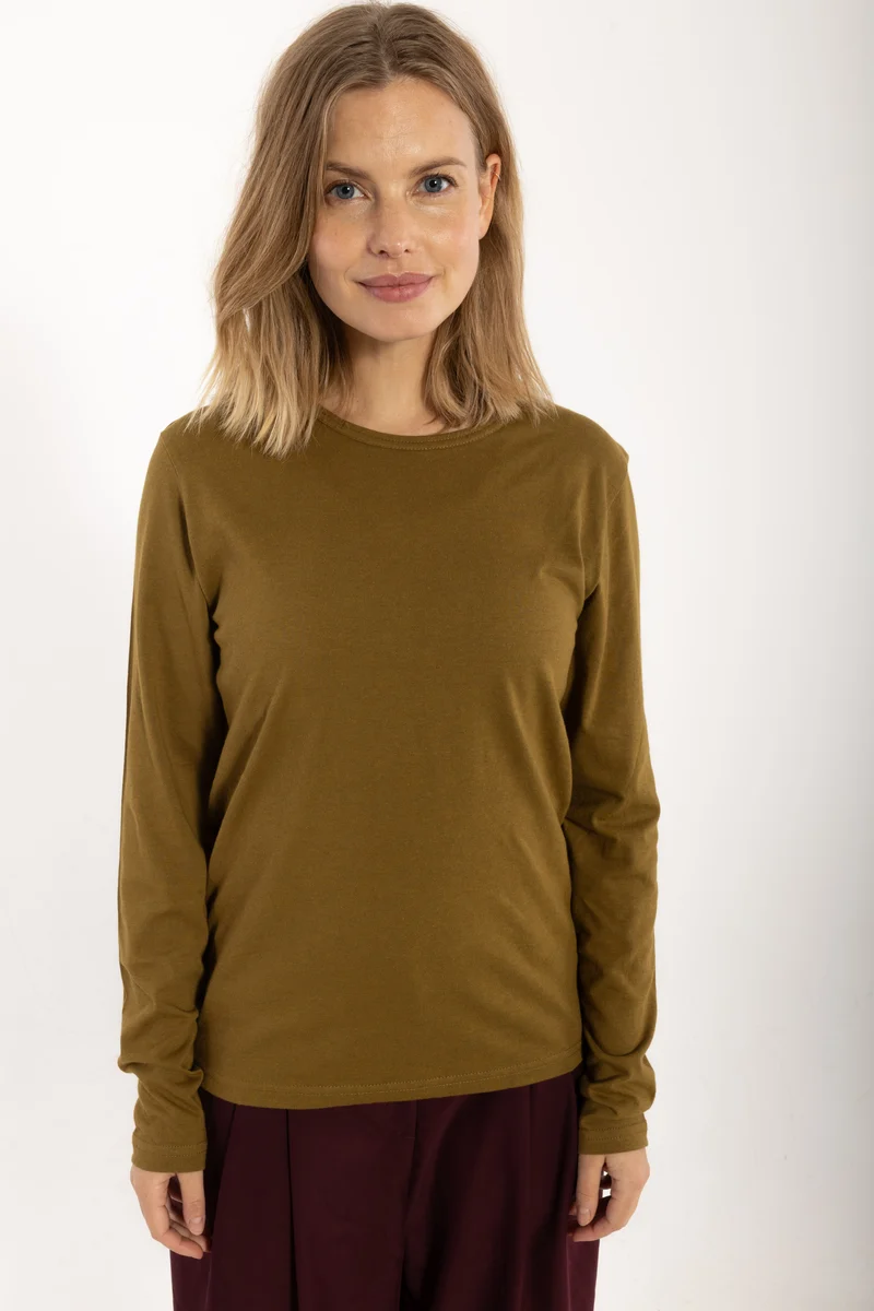 Danejubii Modal Tee Dark Olive