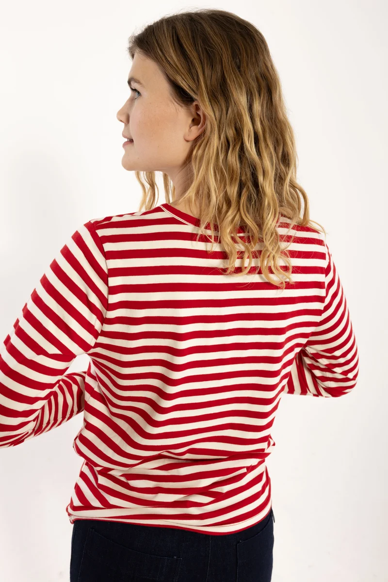 Danejubii Modal Tee Dark Red/Chalk
