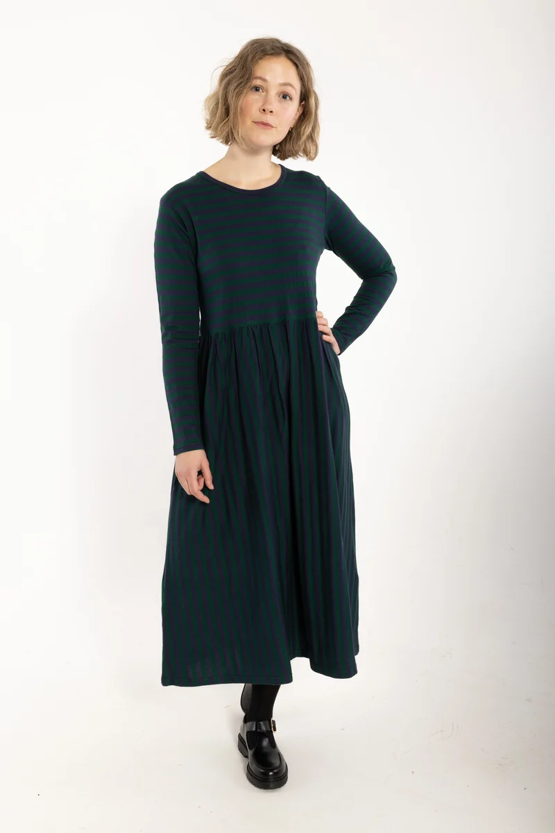 Danekroeyer LS Modal Dress Dark Forest/Dark Navy