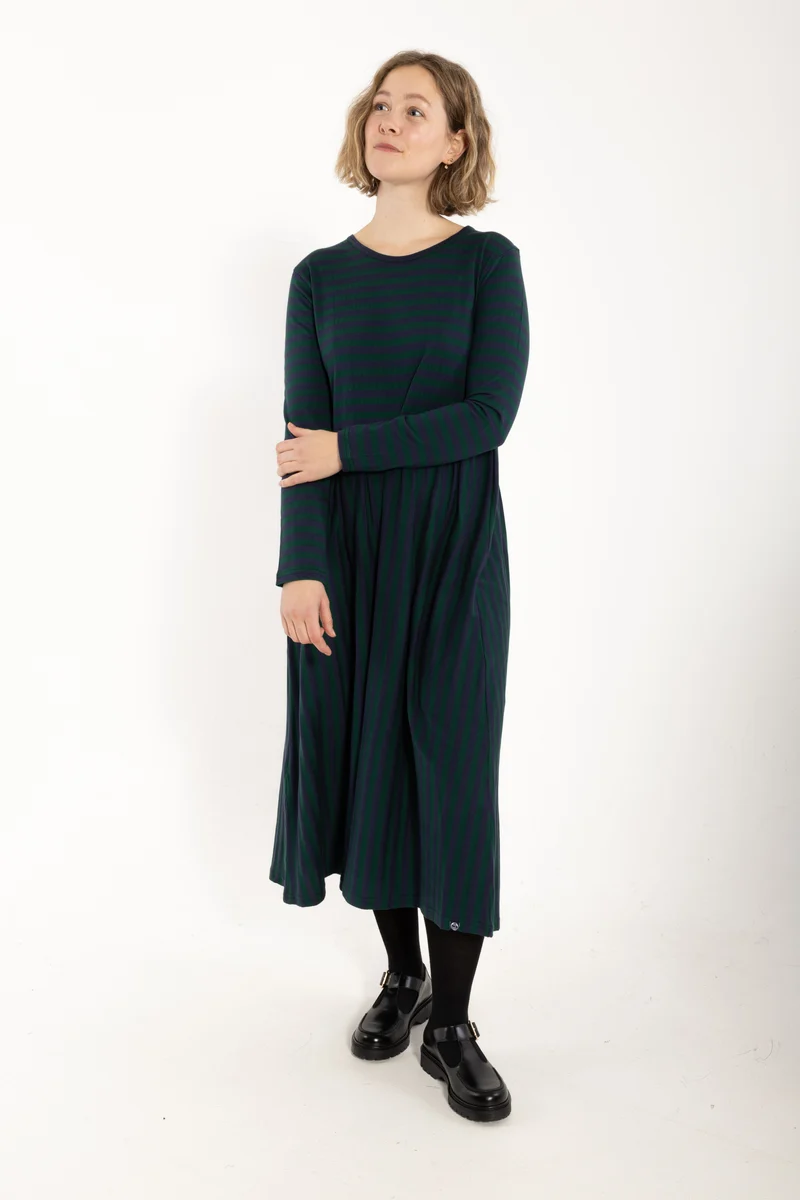 Danekroeyer LS Modal Dress Dark Forest/Dark Navy