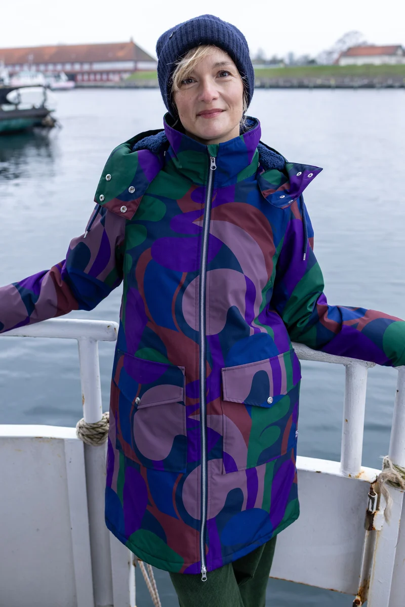 Daneturell Winter Coat Grey Plum TROPS