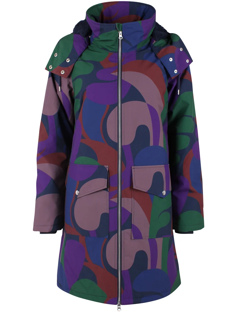Daneturell Winter Coat Grey Plum TROPS