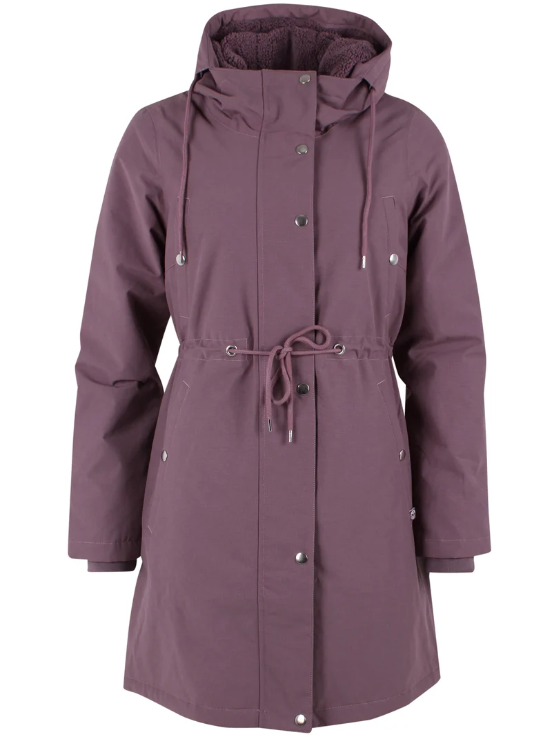 Danenora Winter Parka Grey Plum