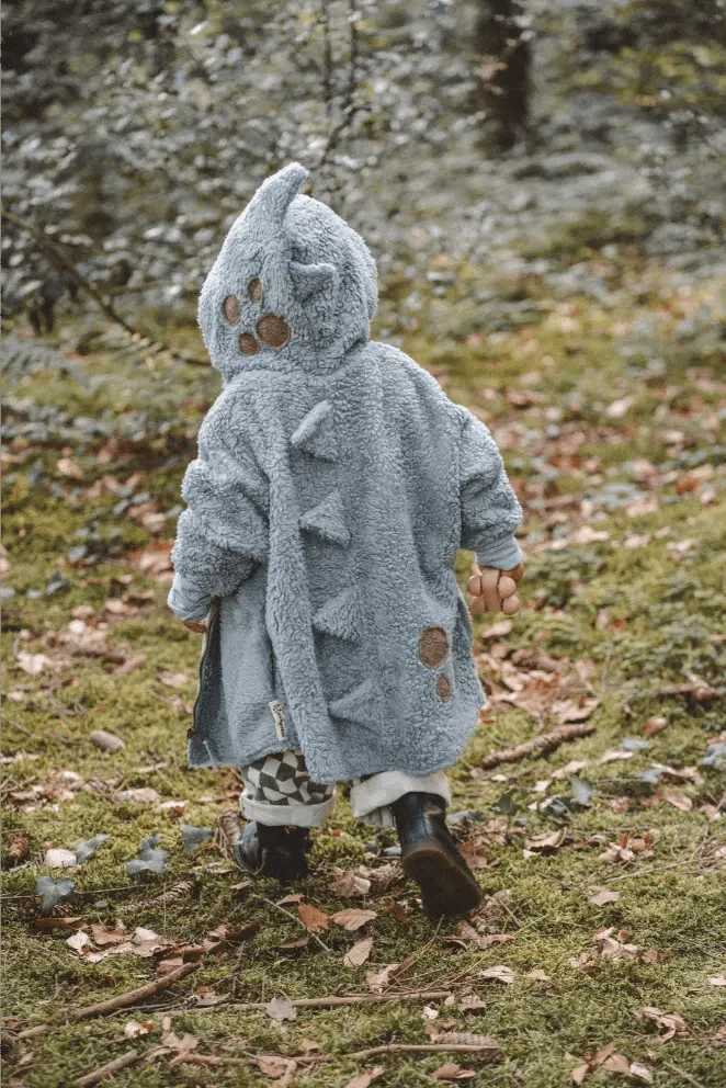 Teddyfelljacke Drolliger Dino Kinder