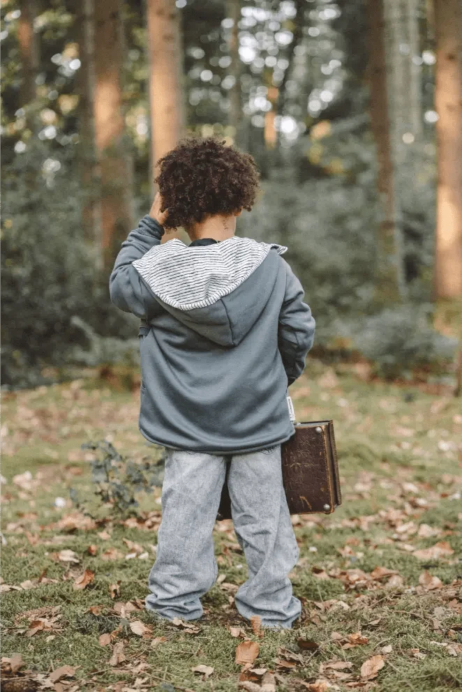 Sweatjacke Kletterkind Olive Streifenhörnchen