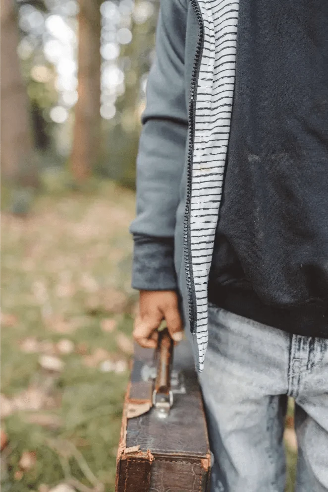 Sweatjacke Kletterkind Olive Streifenhörnchen