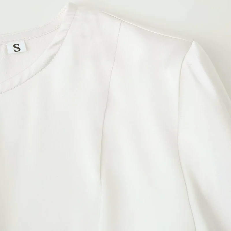 Damen Midikleid mit asymmetrischer Spitzenapplikation und langen Glockenärmeln Drune