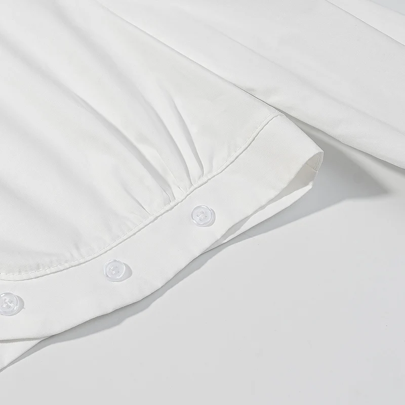 Damen Kurzbluse mit Broderie-Anglaise‑Besatz, Stehkragen und geraffter Taillenpartie Drune