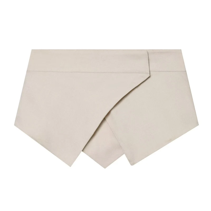 Damen Kurzblazer mit Taillengürtel und asymmetrischer Lagenfront Drune
