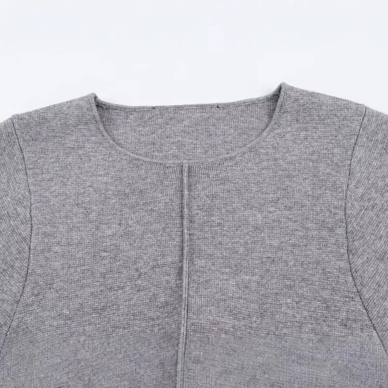 Damen Feinstrick-Pullover mit Tunnelzug‑Taillenband und Ballonärmeln Drune