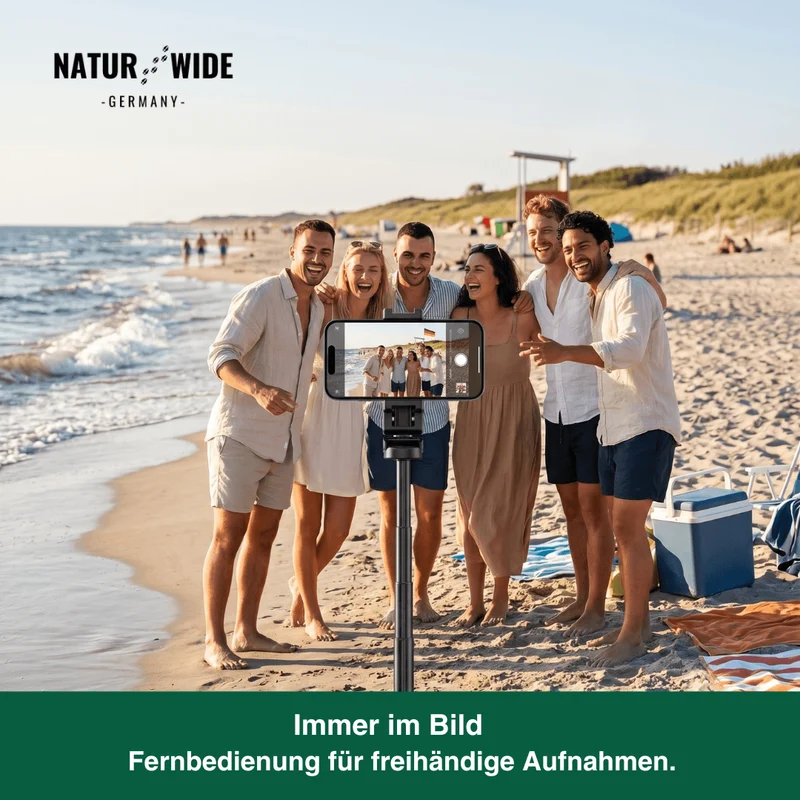 3-in-1 Mini-Stativ Selfie-Stick mit Bluetooth-Fernbedienung