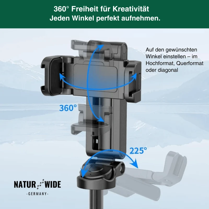 3-in-1 Mini-Stativ Selfie-Stick mit Bluetooth-Fernbedienung