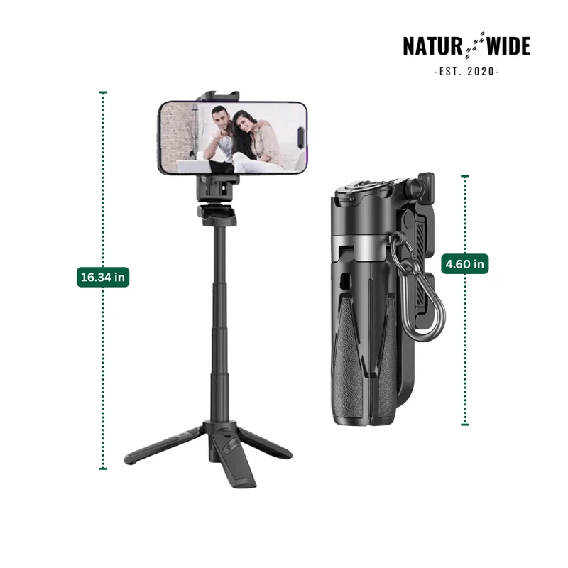 3-in-1 Mini Tripod Selfie Stick with Bluetooth Remote Control