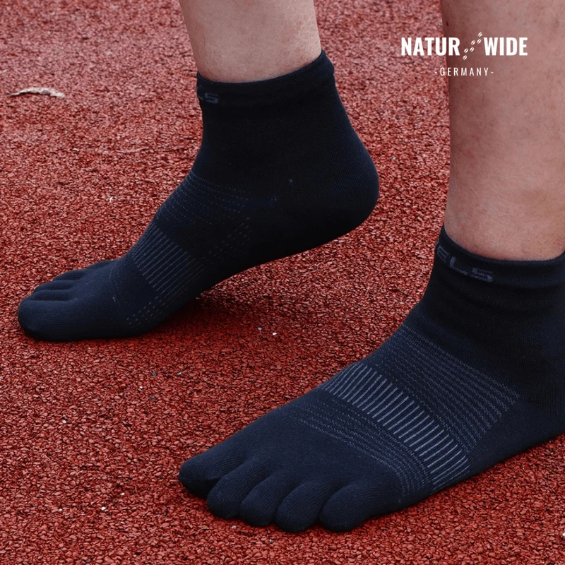 Fünf-Zehen-Sportsocken – Schnelltrocknend für Laufen & Radfahren