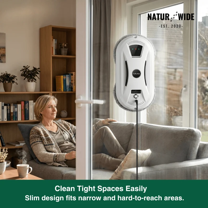 Ultra Thin Window Cleaning Robot with Remote Control